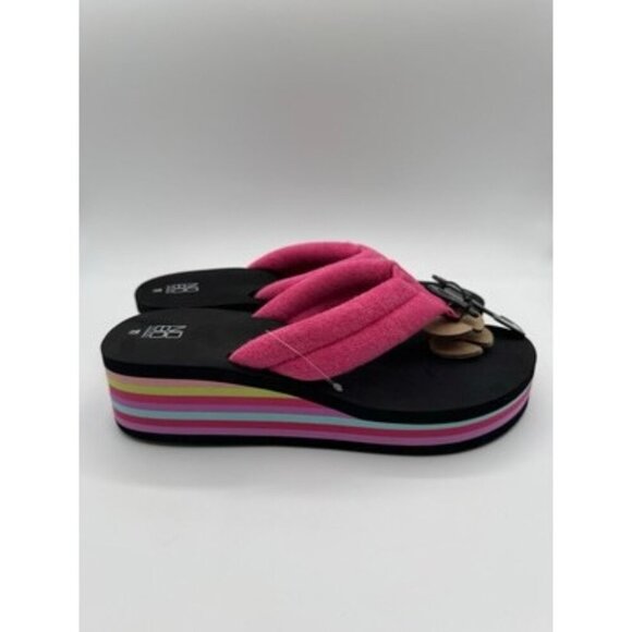 No Boundaries Shoes - No Boundaries Rainbow Pink Platform Flat Slip Women's Sz 11 available NEW